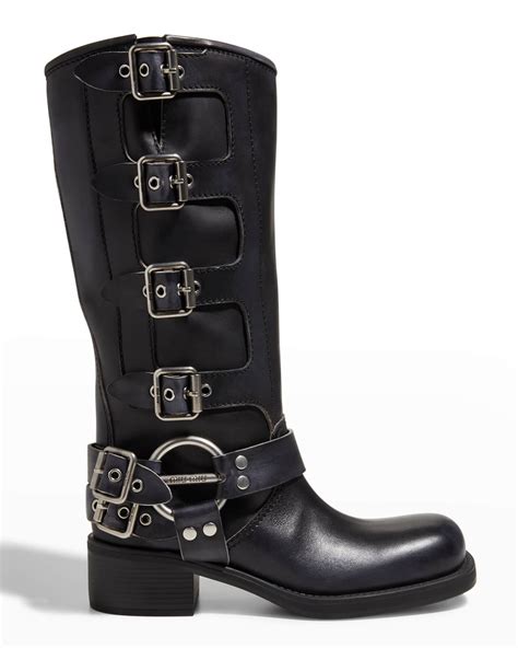 miu buckle boots